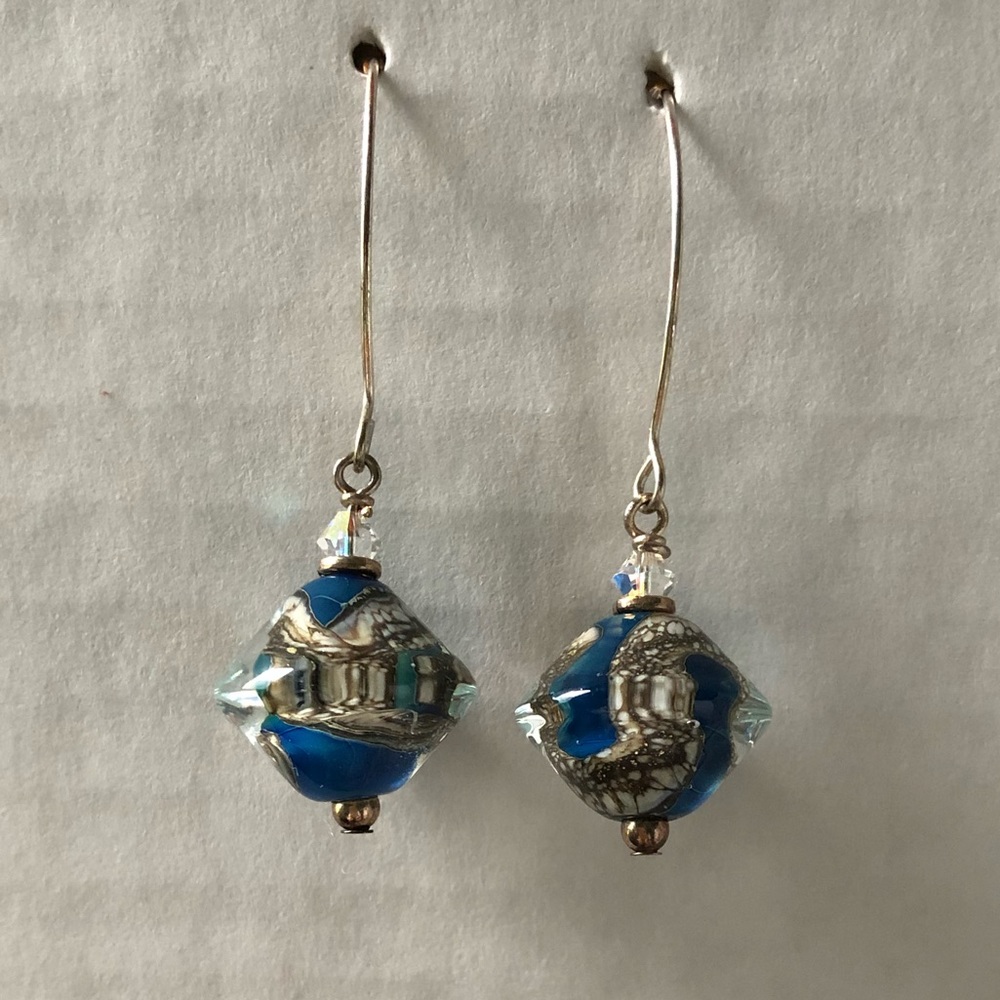 Murano Glass Bead Earrings